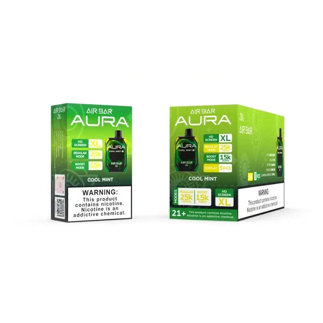 AIRBAR AURA 25K PUFFS 5% HD SCREEN (5CT DISPLAY)
