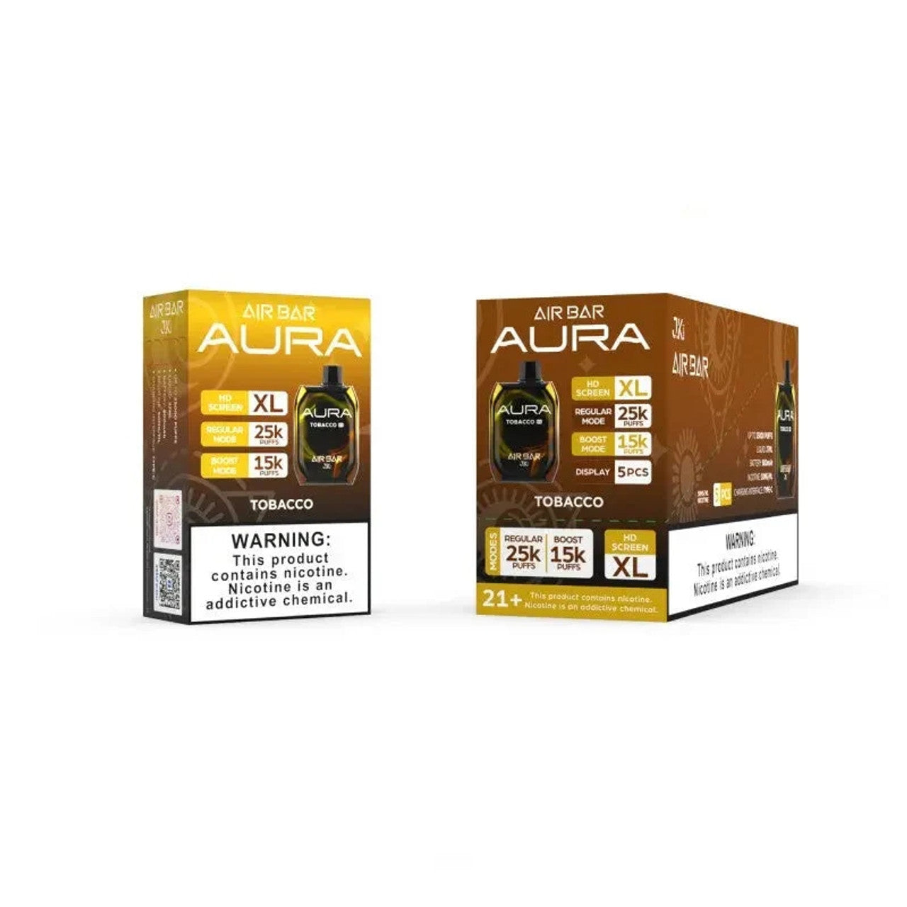 AIRBAR AURA 25K PUFFS 5% HD SCREEN (5CT DISPLAY)