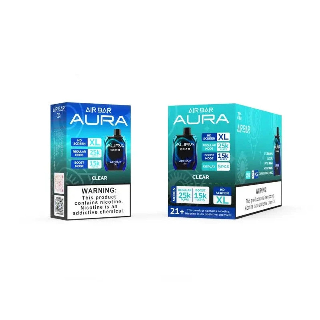 AIRBAR AURA 25K PUFFS 5% HD SCREEN (5CT DISPLAY)