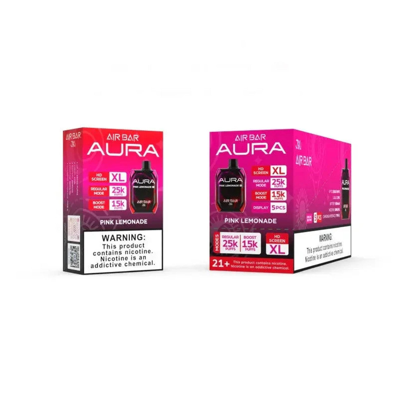 AIRBAR AURA 25K PUFFS 5% HD SCREEN (5CT DISPLAY)