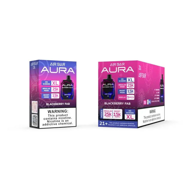 AIRBAR AURA 25K PUFFS 5% HD SCREEN (5CT DISPLAY)