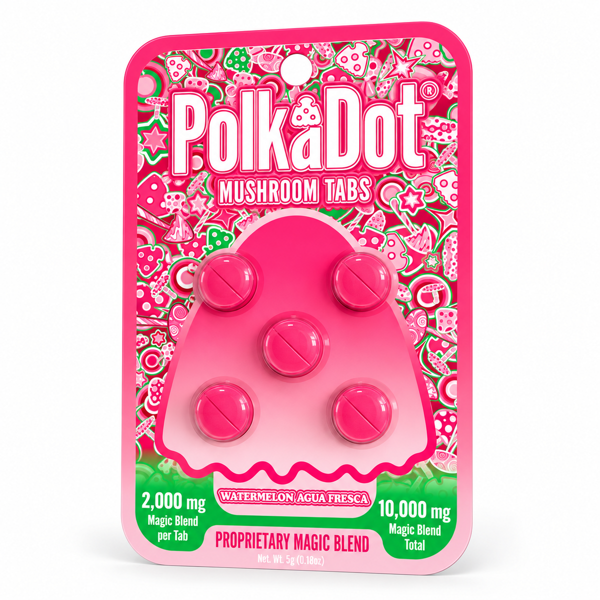 POLKADOT 2000MG PROPRIETARY MUSHROOM TABS (5CT PACK)