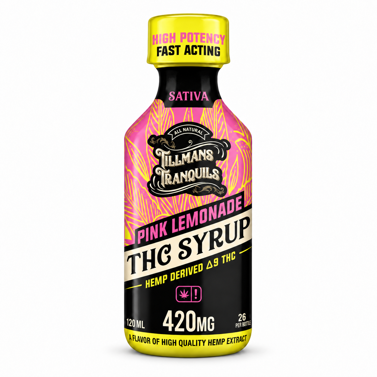 TILLMANS TRANQUILS 420MG D9 THC SYRUP