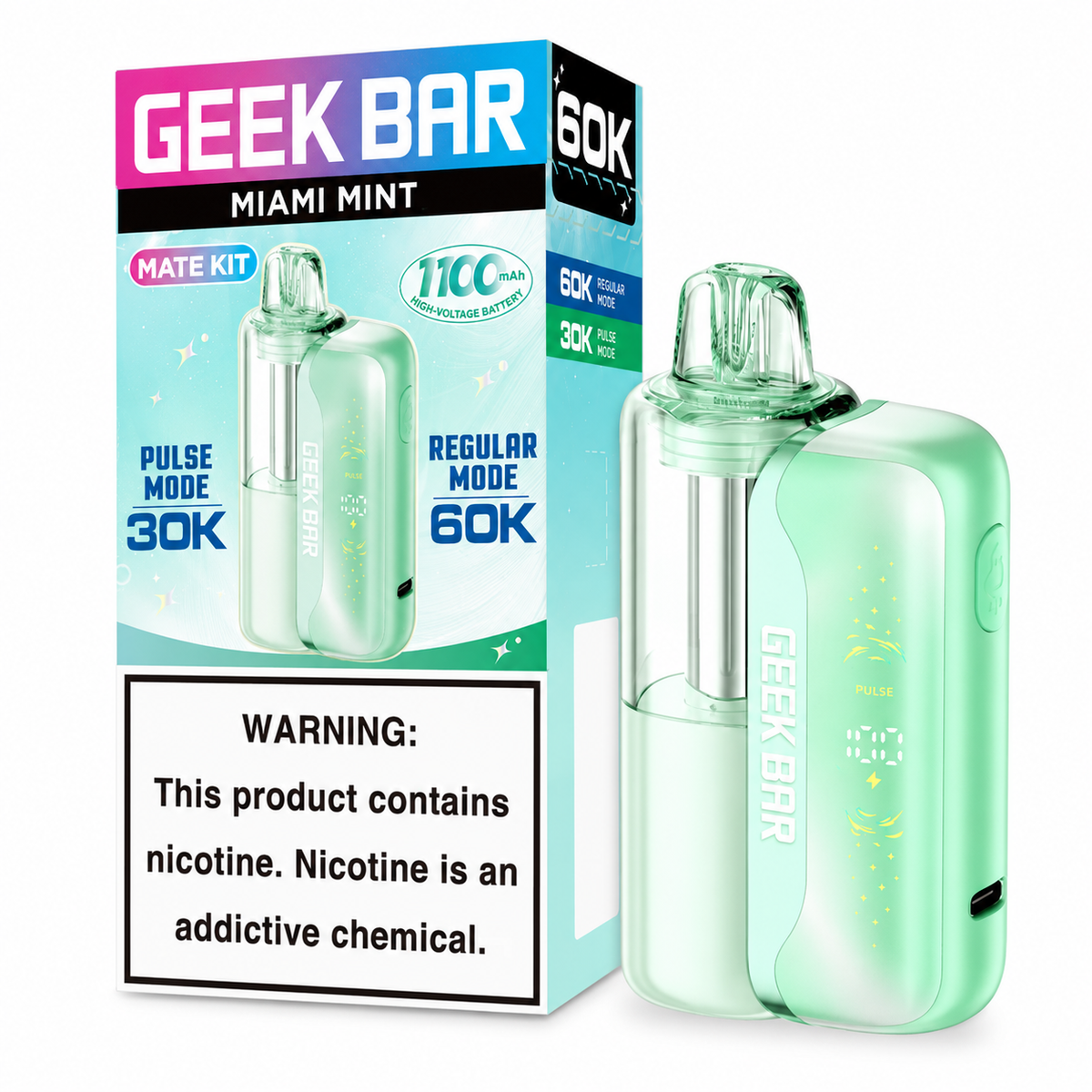 GEEK BAR MATE KIT 60000 PUFFS (5CT DISPLAY) | MIAMI MINT