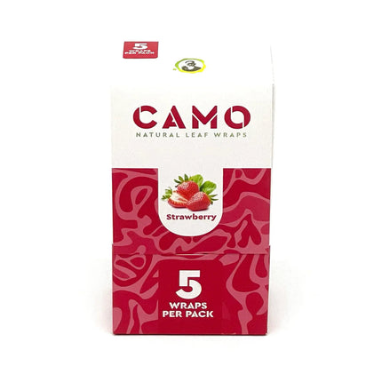 CAMO NATURAL LEAF WRAPS - STRAWBERRY - Rolling Paper