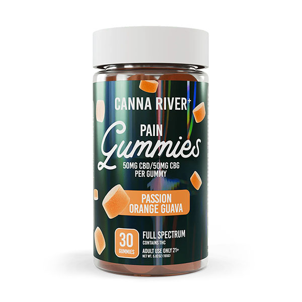 CANNA RIVER CBD PAIN GUMMIES FULL SPECTRUM 3000MG JAR