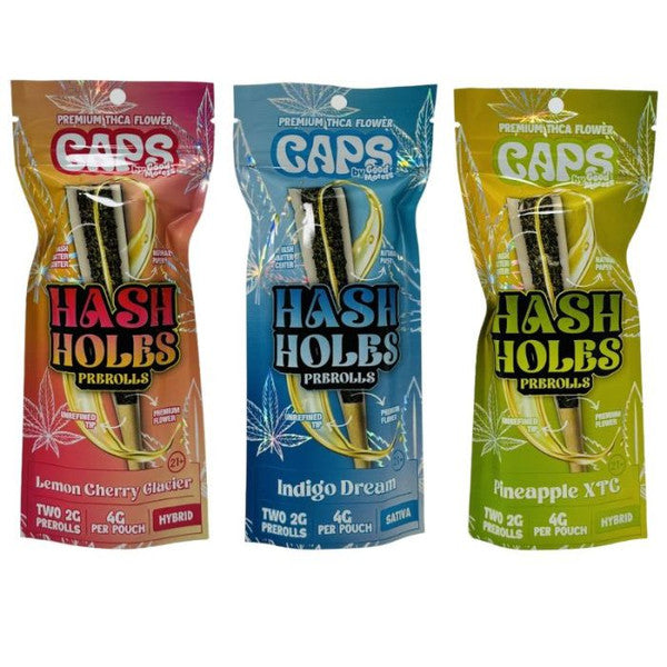 CAPS HASH HOLES THC-A PREROLLS (2 X 2G) PER PACK