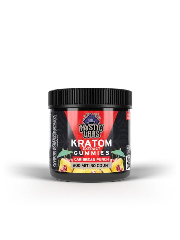 MYSTIC LABS KRATOM EXTRACT 900 MIT GUMMY JAR (30CT)