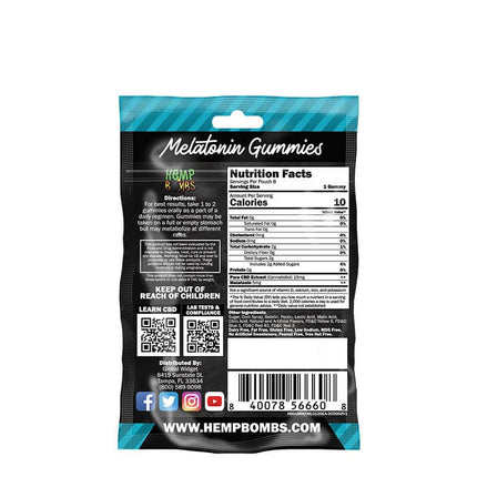 HEMP BOMBS 120MG CBD SLEEP GUMMIES (8CT/BAGS) | ASSORTED FLAVORS