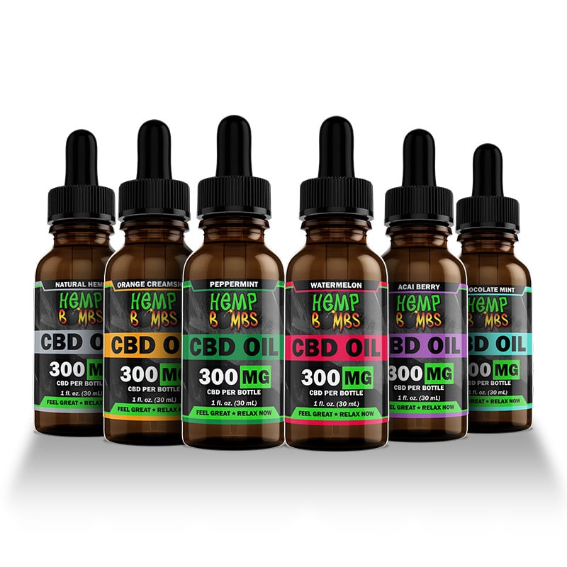 HEMP BOMBS 1OZ 300MG PREMIUM CBD OIL | PEPPERMINT