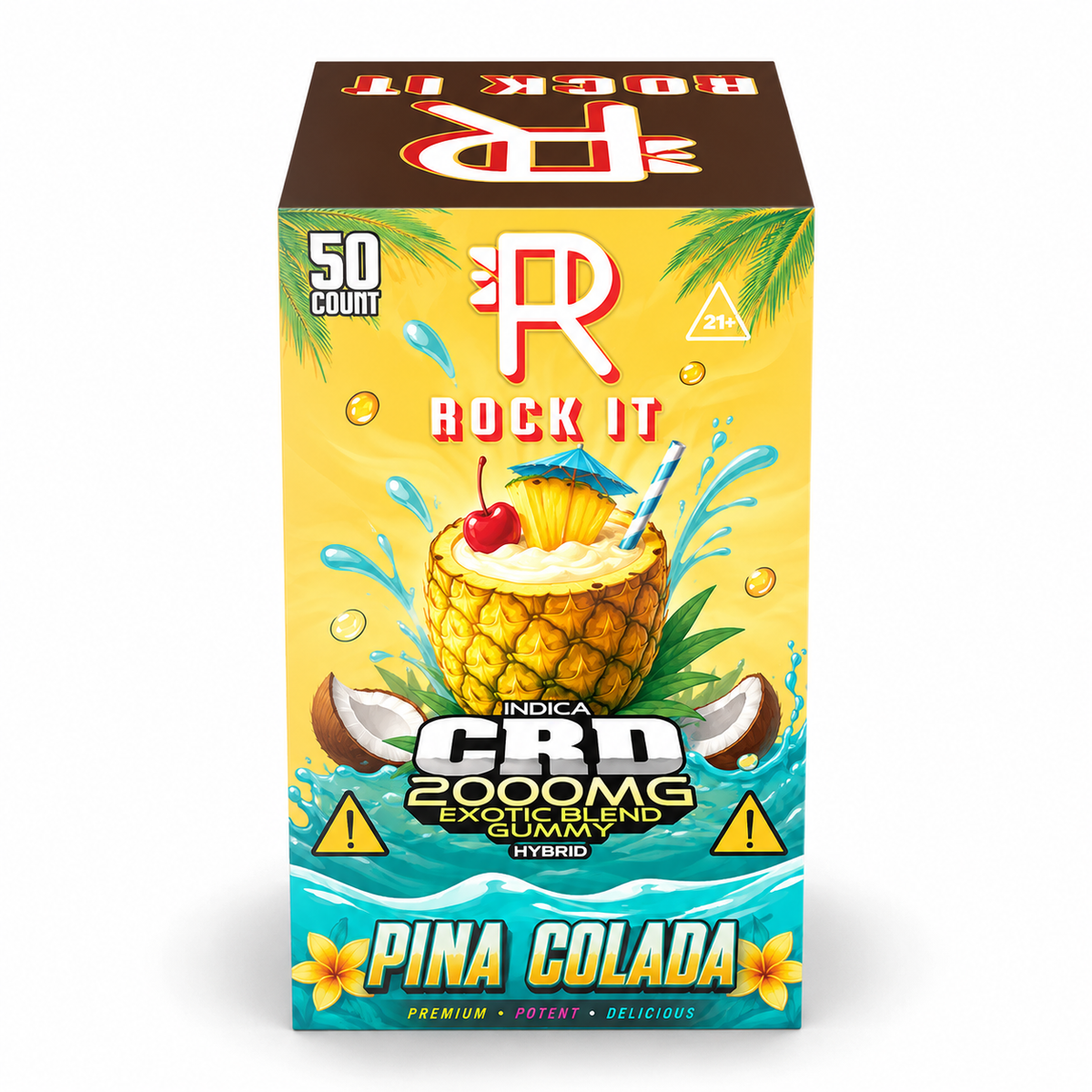 ROCK IT 2000MG CRD EXOTIC BLEND GUMMIES (50CT BOX)