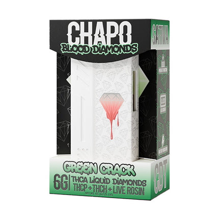 CHAPO EXTRAX BLOOD DIAMONDS 6 GRAM THC-A LIQUID DIAMONDS LIVE ROSIN DISPOSABLE