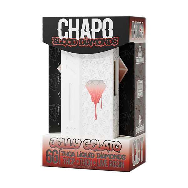 CHAPO EXTRAX BLOOD DIAMONDS 6 GRAM THC-A LIQUID DIAMONDS LIVE ROSIN DISPOSABLE