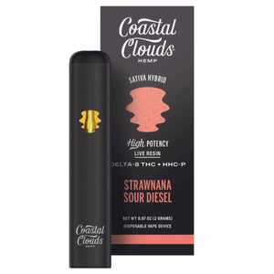 COASTAL CLOUDS 2G LIVE RESIN D8 + HHCP DISPOSABLE VAPE
