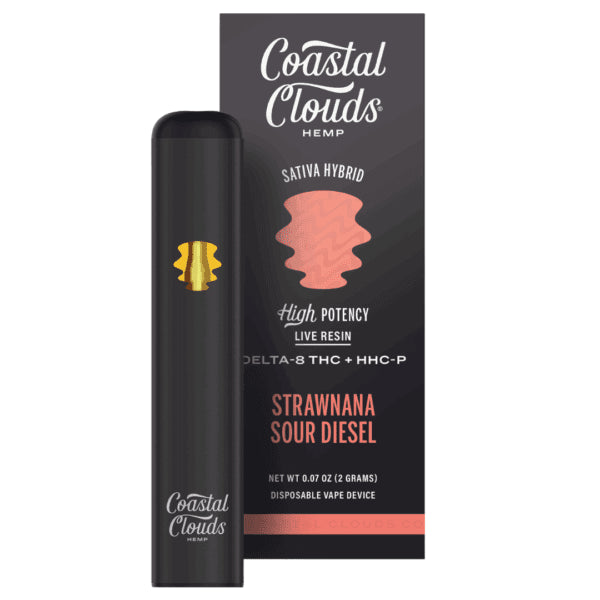 COASTAL CLOUDS 2G LIVE RESIN D8 + HHCP DISPOSABLE VAPE