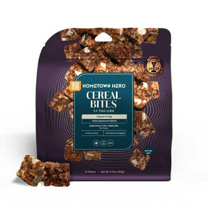 HOMETOWN HERO 20MG D9 CEREAL BITES (15CT/PACK)