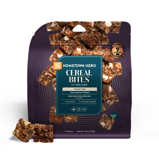 HOMETOWN HERO 20MG D9 CEREAL BITES (15CT/PACK)