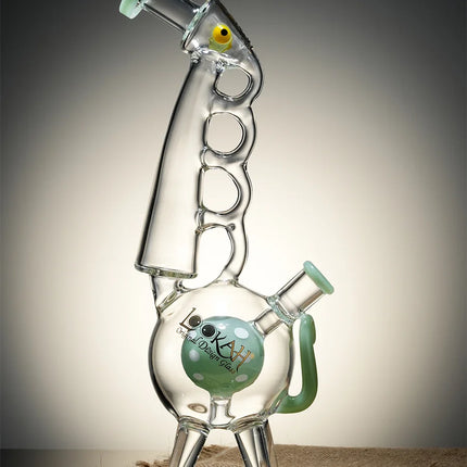 LOOKAH 13in "COOL RECYCLER" GIRAFFE WATER PIPE