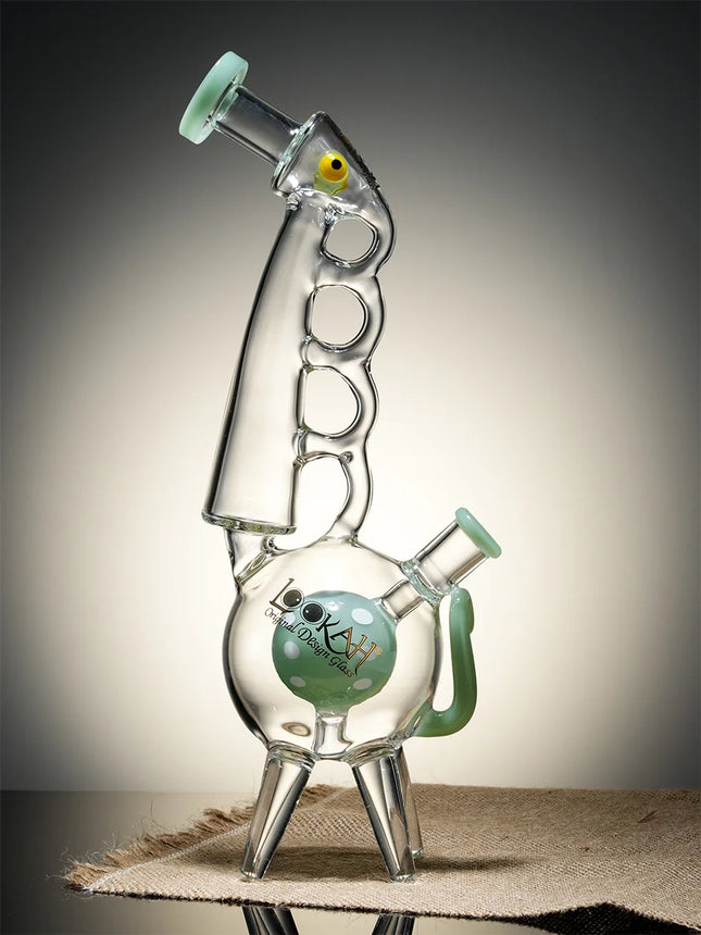 LOOKAH 13in "COOL RECYCLER" GIRAFFE WATER PIPE