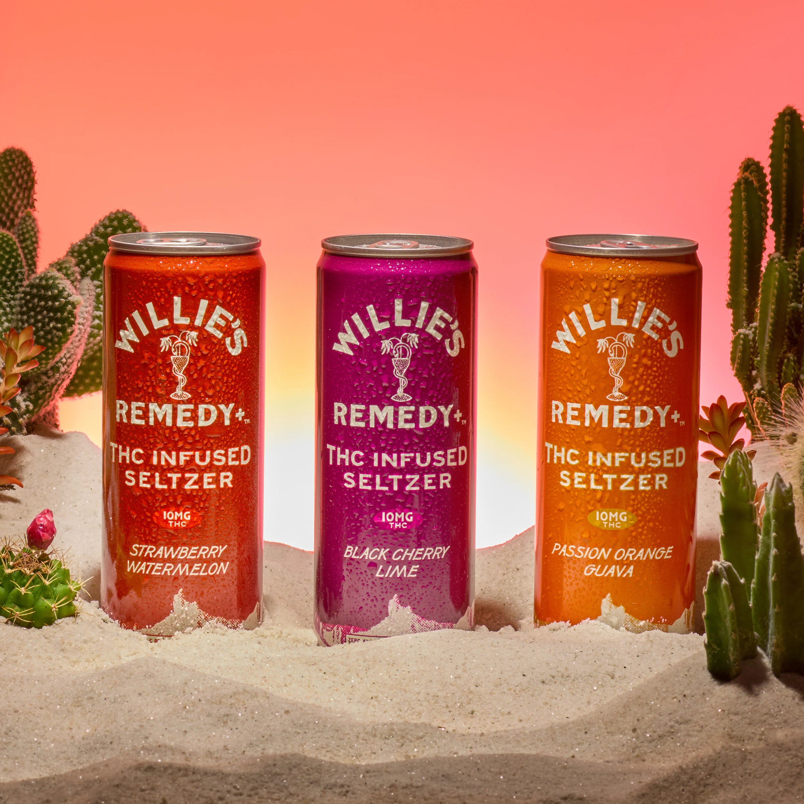 WILLIE'S REMEDY THC INFUSED SELTZER 10MG (4CT PACK)