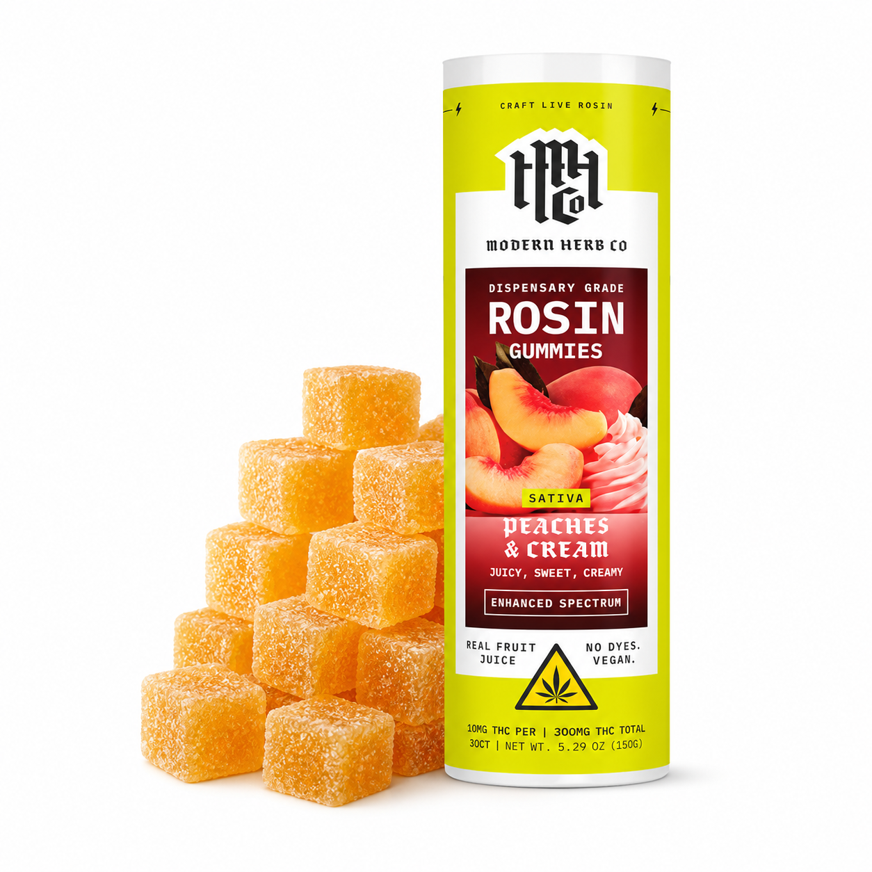 MODERN HERB CO LIVE ROSIN 300MG GUMMY BOX (30CT/TUBE)