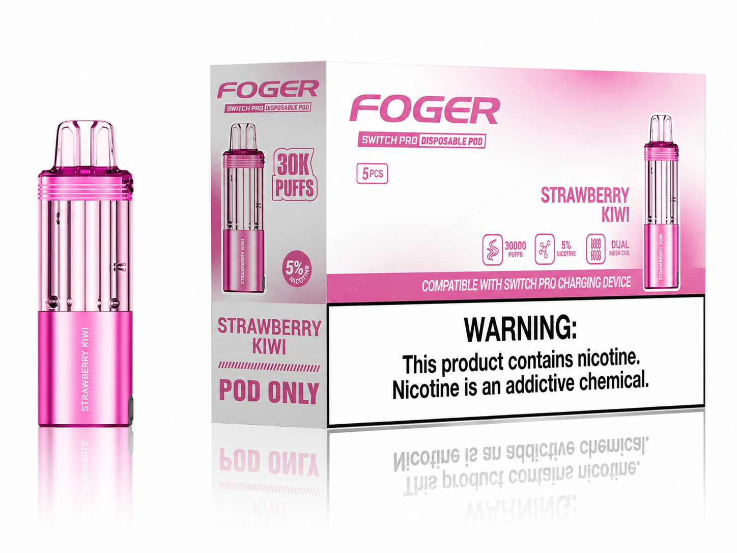 FOGR SWITCH PRO DISPOSABLE POD 30K PUFFS (5CT DISPLAY)