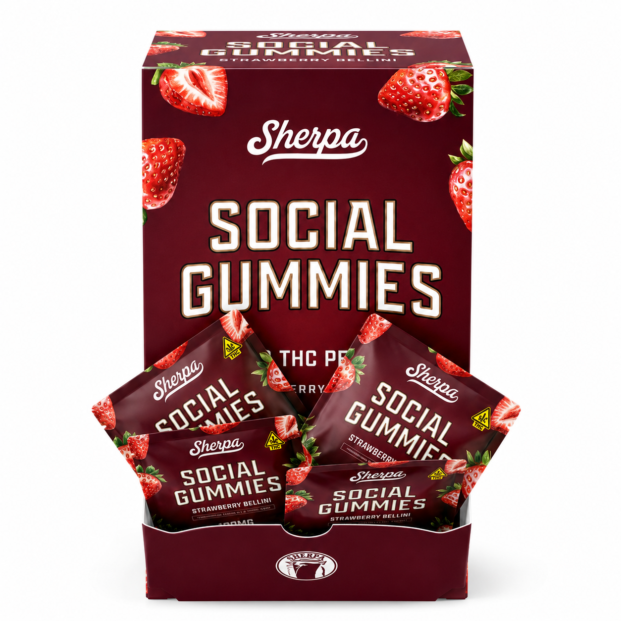 SHERPA 100MG THC GUMMIES BOX (30CT X 100MG)