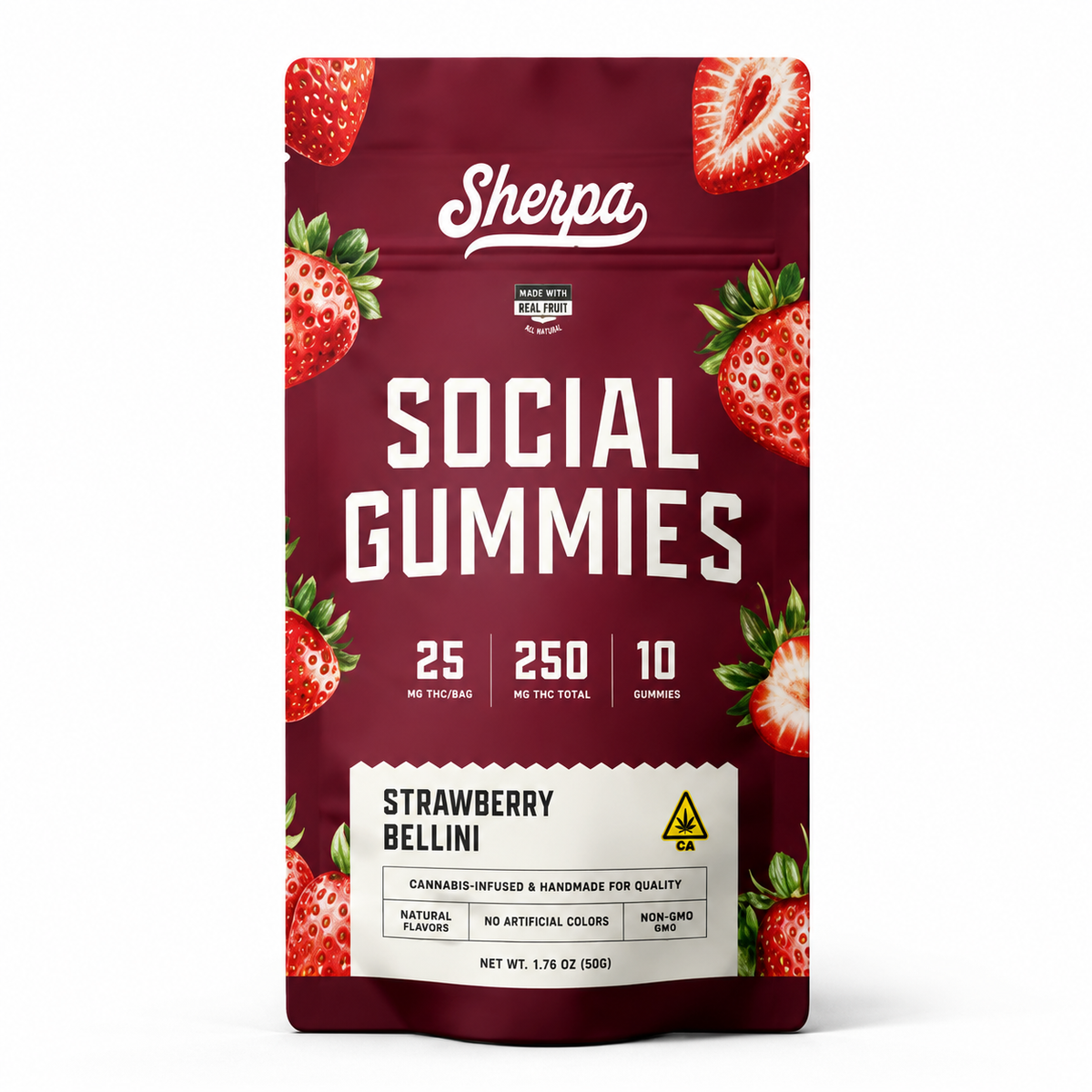 SHERPA 25MG THC GUMMIES BAG (10CT X 25MG)