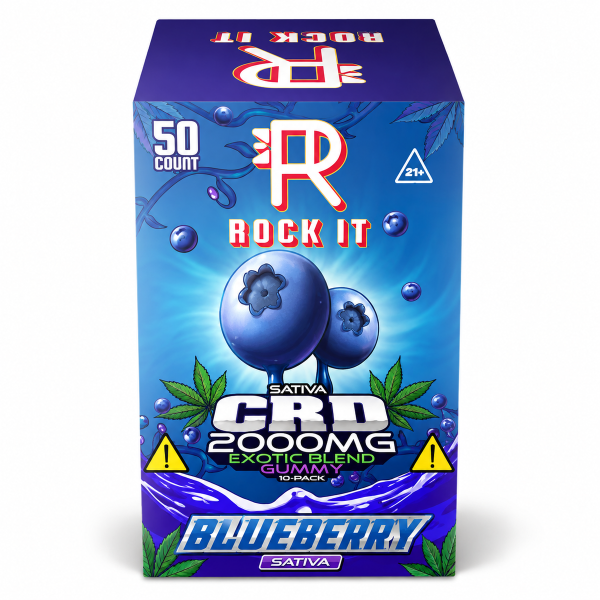 ROCK IT 2000MG CRD EXOTIC BLEND GUMMIES (50CT BOX)