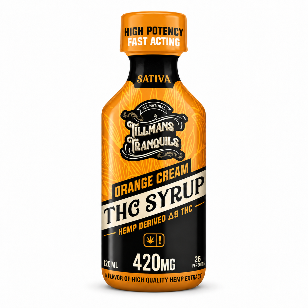 TILLMANS TRANQUILS 420MG D9 THC SYRUP