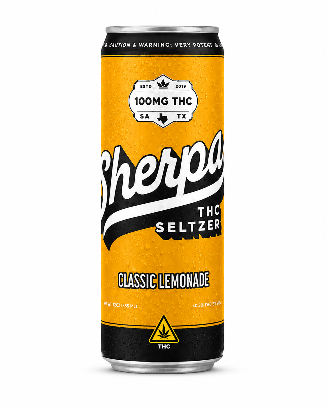 SHERPA 100MG THC SELTZER (4CT PACK)