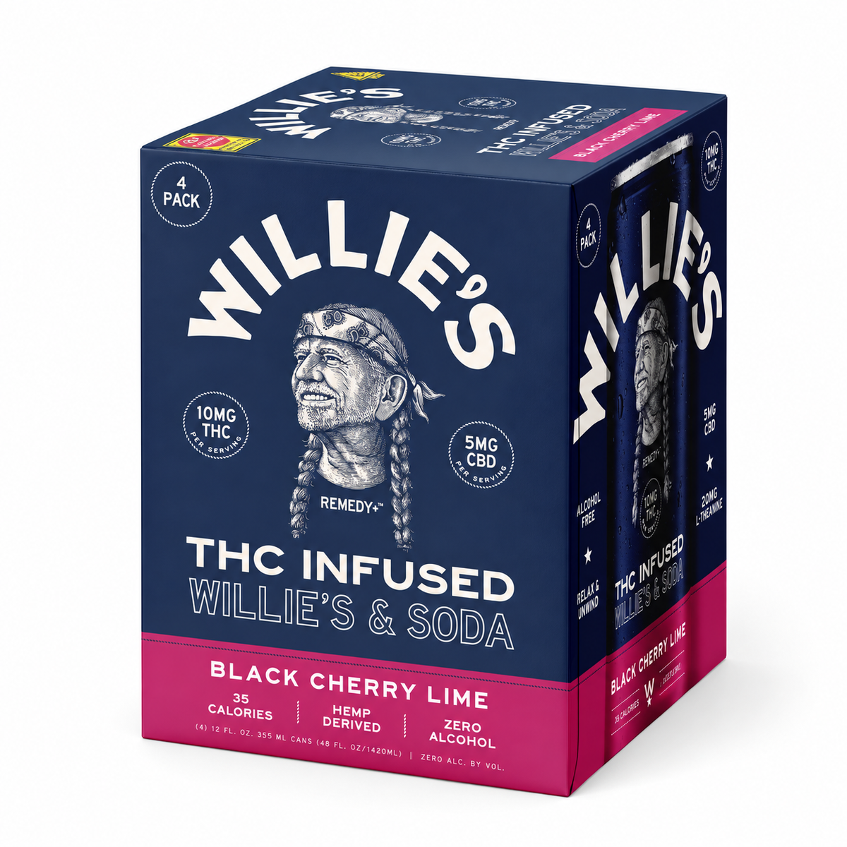 WILLIE'S DRINKS 10MG THC + 5MG CBD (4CT PACK)