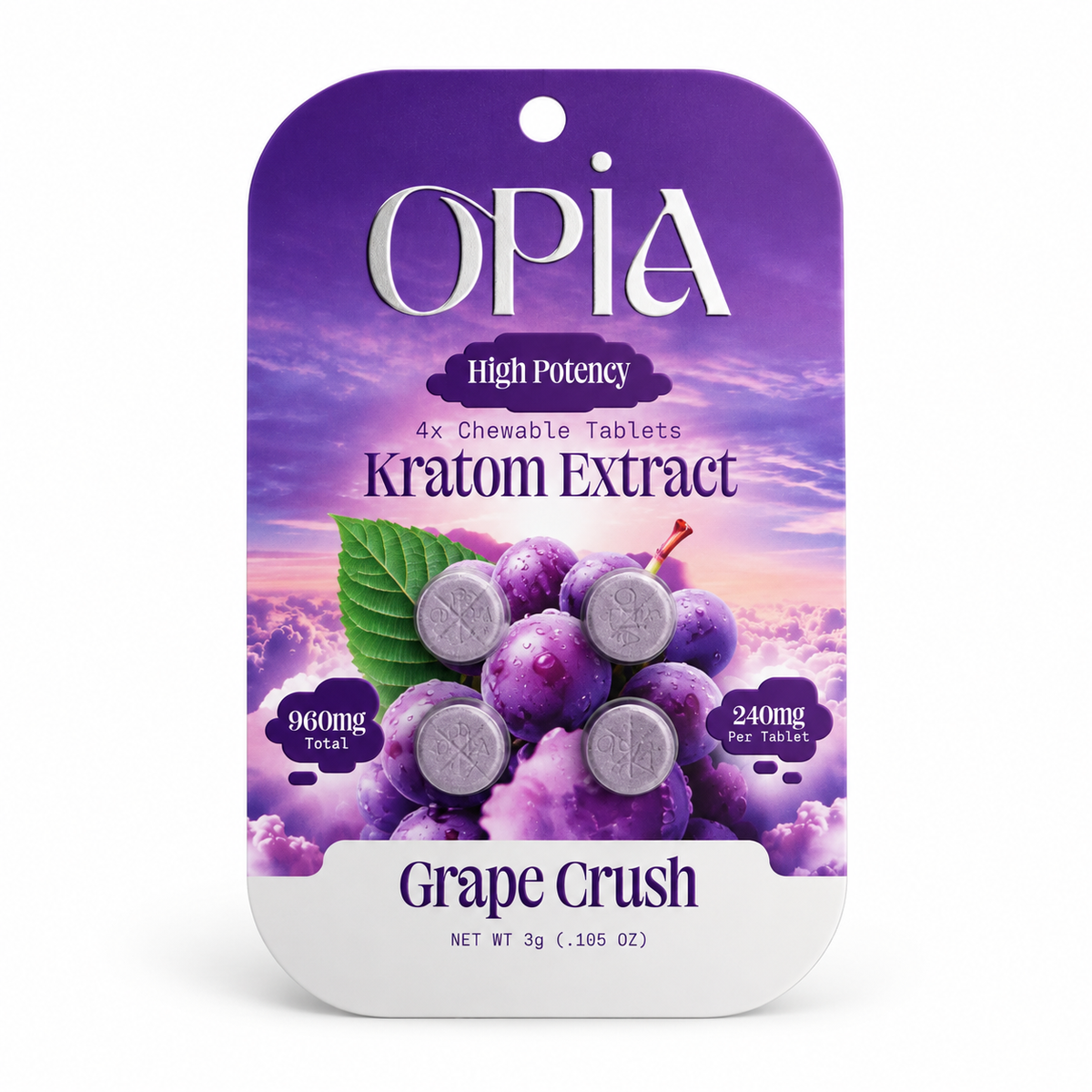 OPIA HIGH POTENCY KRATOM EXTRACCT 240MG PRE TAB (4CT PACK)