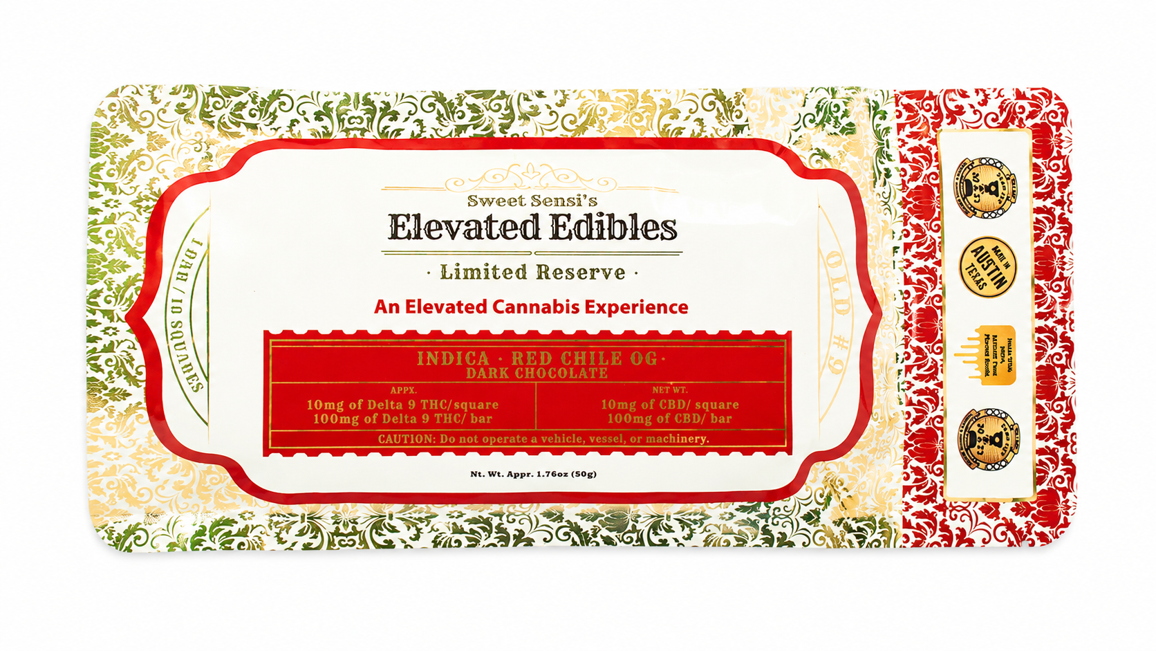 SWEET SENSI 100MG THC CHOCOLATE BAR