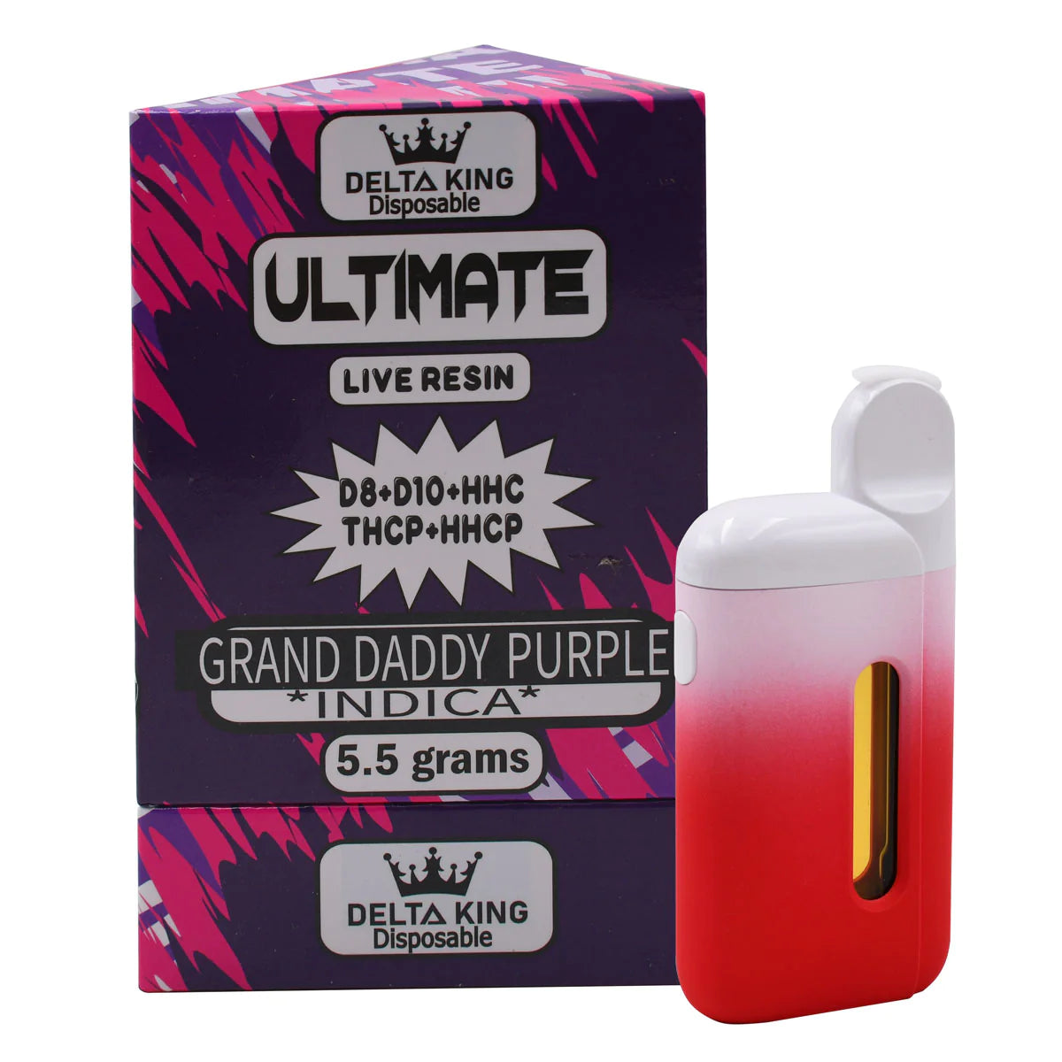 DELTA KING BLAZE THC-A 5.5ML DISPOSABLE - GRANDDADDY PURP -