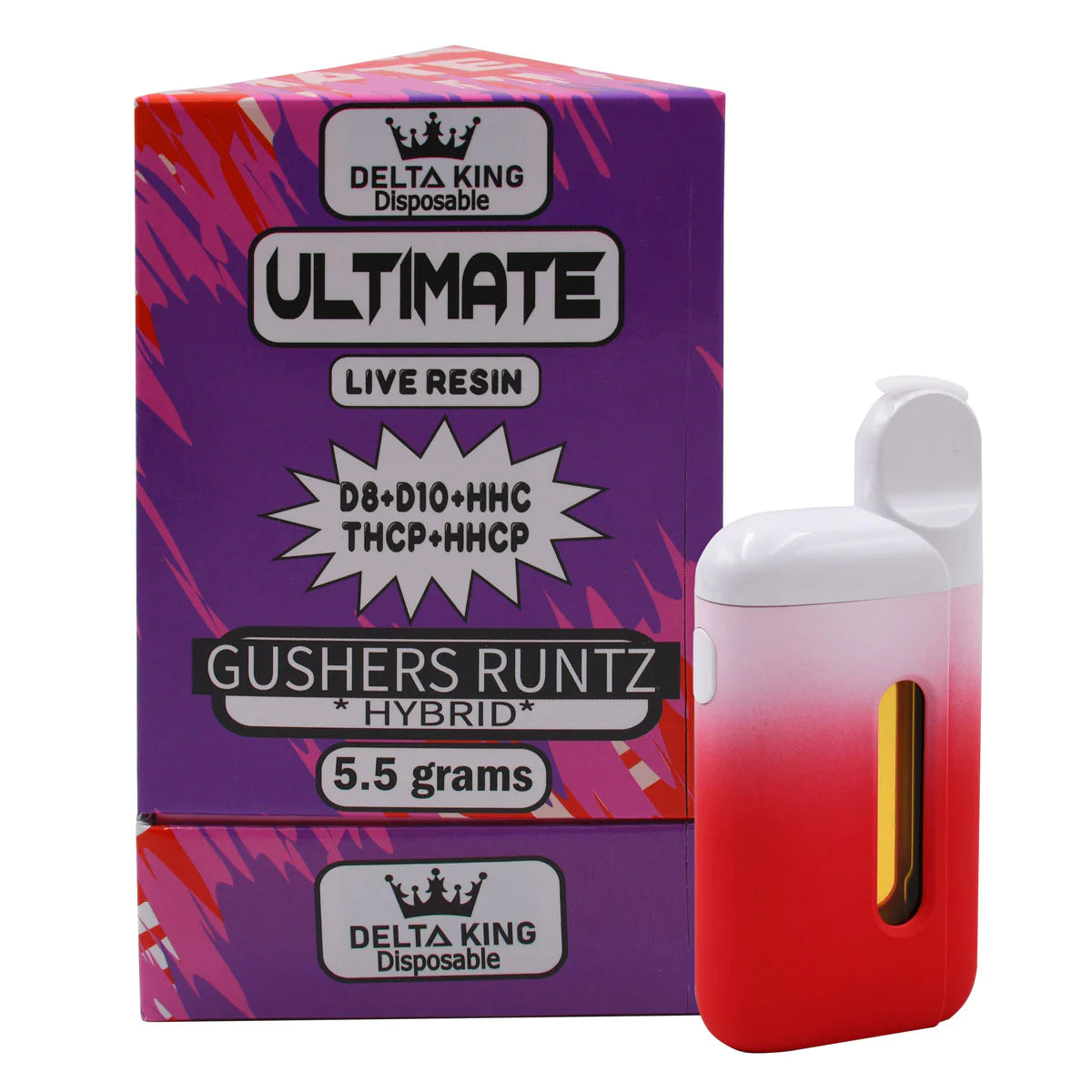 DELTA KING BLAZE THC-A 5.5ML DISPOSABLE - GUSHER RUNTZ -