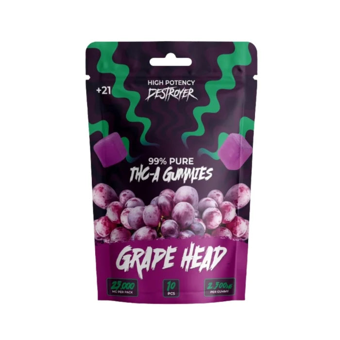 DESTROYER 25000MG THC-A GUMMY BAG (10CT BAG)