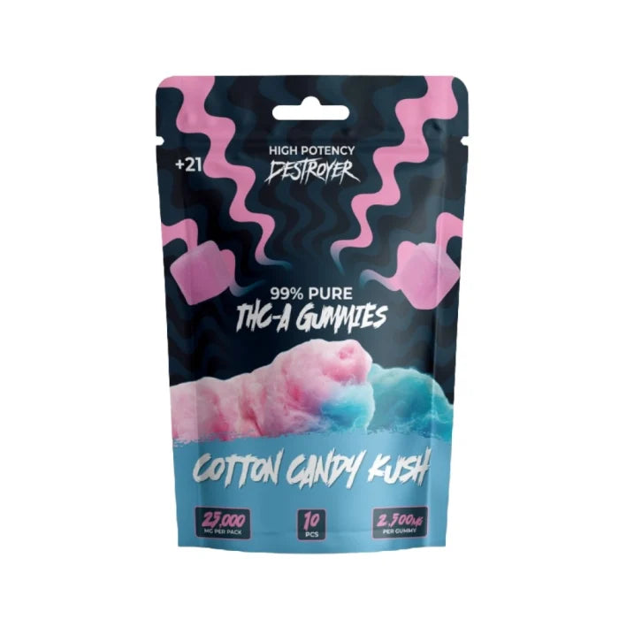 DESTROYER 25000MG THC-A GUMMY BAG (10CT BAG)