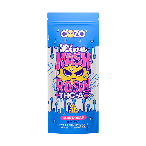 DOZO LIVE HASH ROSIN + THC-A INFUSED PREROLLS (2 X 1.5G EACH)