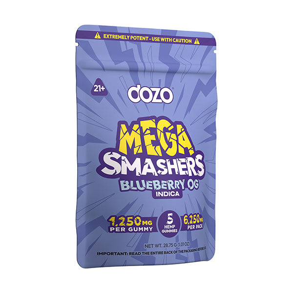 DOZO MEGA SMASHERS 1250MG PER GUMMY (5CT PACK)