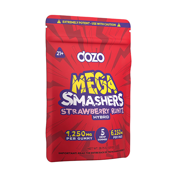 DOZO MEGA SMASHERS 1250MG PER GUMMY (5CT PACK)