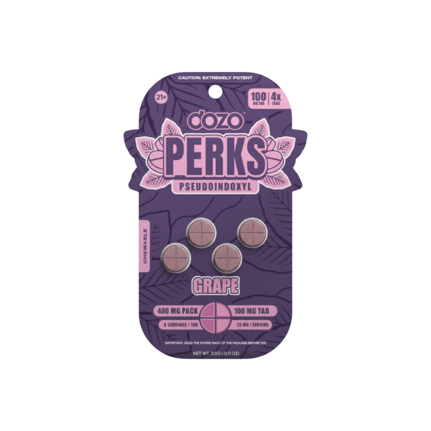 DOZO PERKS PSEUDOINDOXYL 100MG TABLET (4CT PACK)