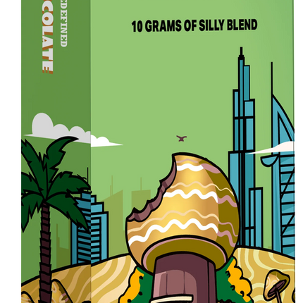 SILLY FARMS PREMIUM MUSHROOM DUBAI CHOCOLATE 10 GRAM BAR | DUBAI CHOCOLATE