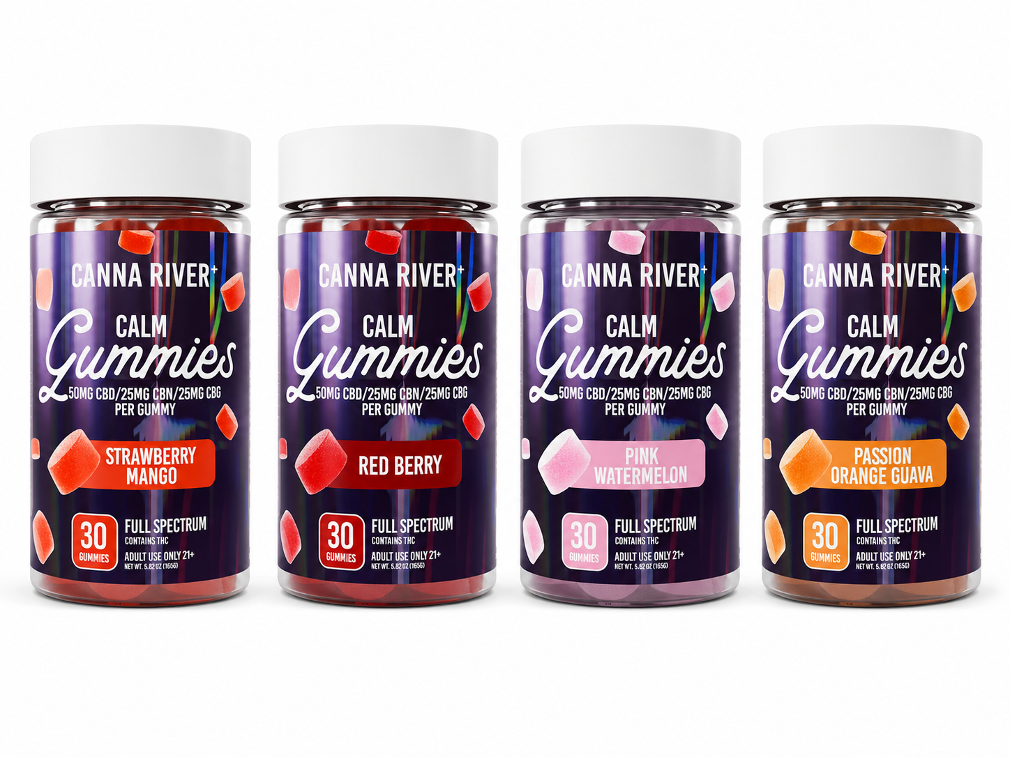 CANNA RIVER CBD CALM GUMMIES FULL SPECTRUM 3000MG JAR
