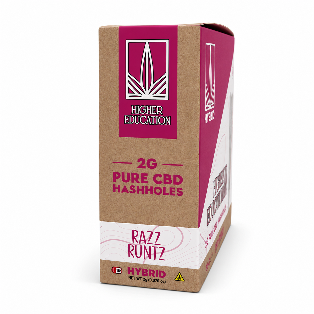 HIGHER EDUCATION 2G PURE CBD HASH HOLES (10CT DISPLAY)
