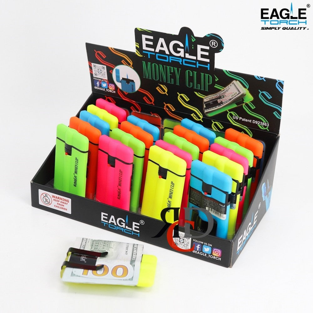 PT161MC EAGLE TORCH LIGHTER 20CT | MONEY CLIP