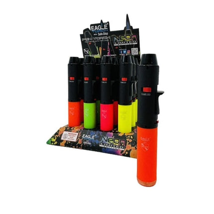 PT132N EAGLE TORCH LIGHTER 12CT | NEON 7" PEN TORCH