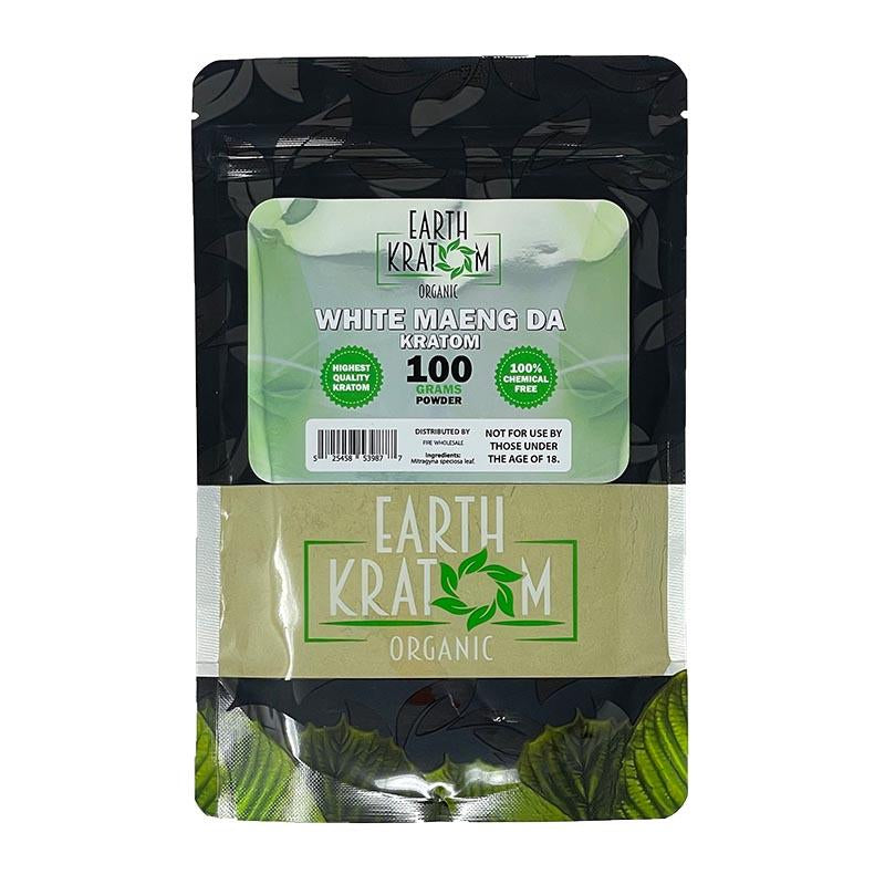 EARTH KRATOM 100GM WHITE MAENG DA 525458539877