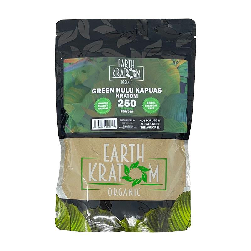 EARTH KRATOM 250GM POWDER GREEN HULU KAPUAS 813121411316