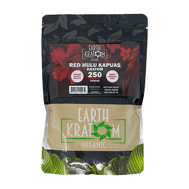 EARTH KRATOM 250GM POWDER RED HULU KAPUAS 813121451039